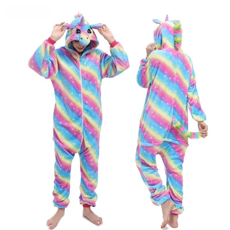 Costume tuta da unicorno arcobaleno per bambino