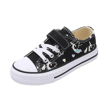 Chaussures Licorne<br> Fille style Converse - Une Licorne