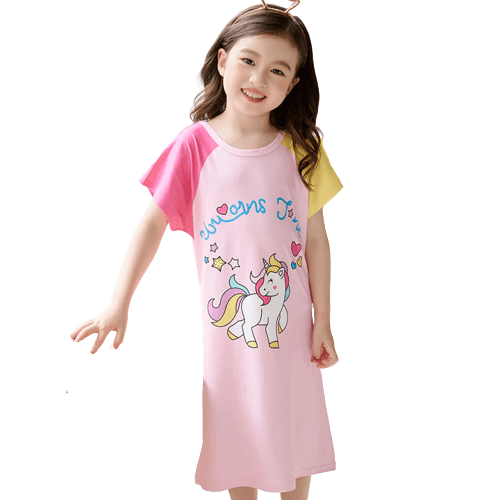 Chemise de sales nuit licorne fille