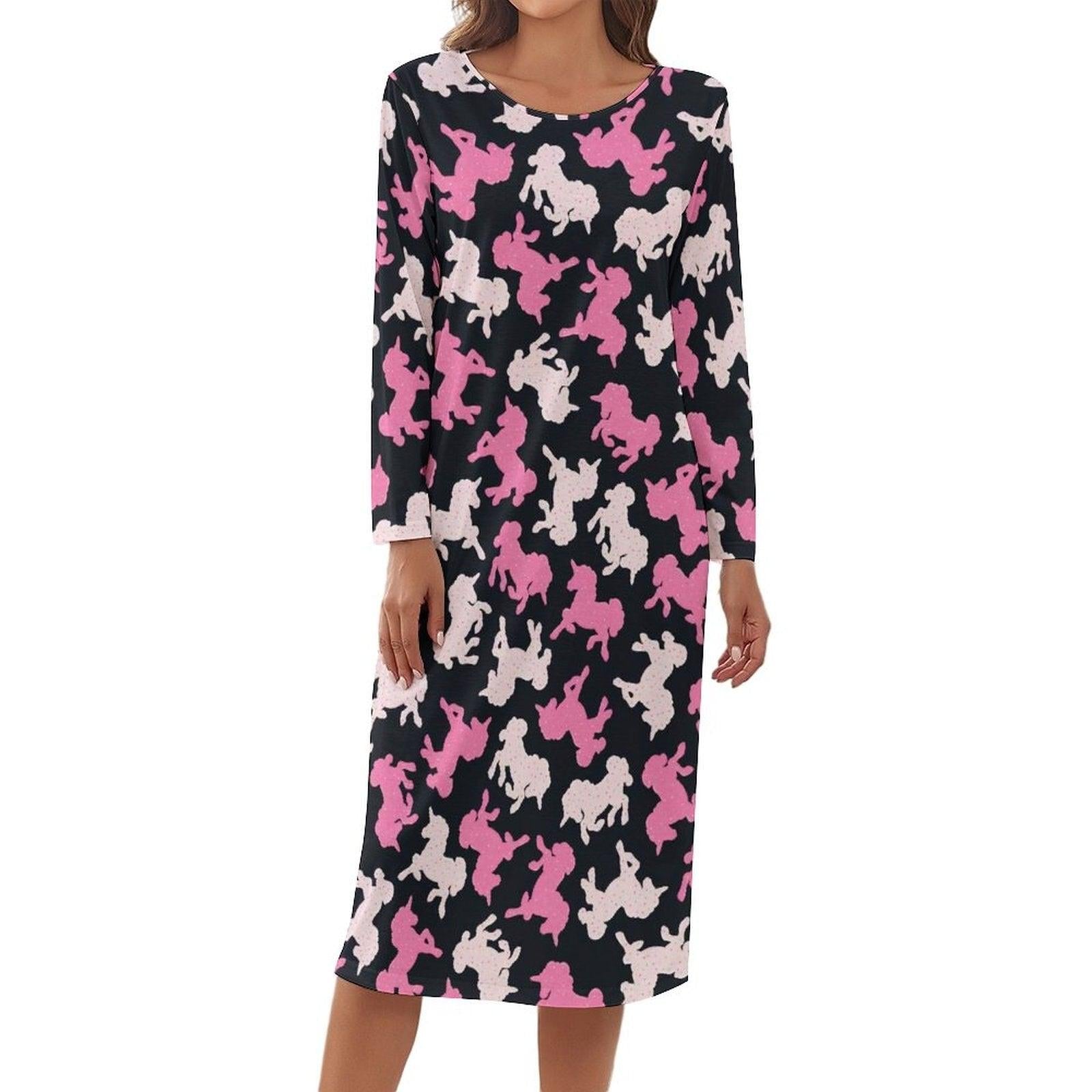 Chemise de nuit licorne manches longues femme - Licorne