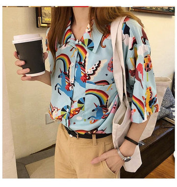 Chemise licorne femme - Licorne