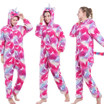 Combinaison licorne fuchsia