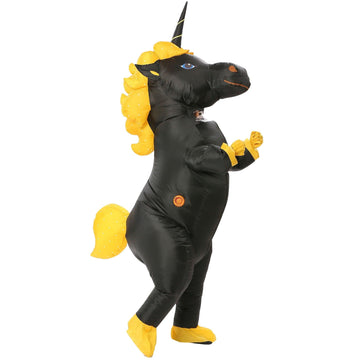 Costume licorne gonflable noir