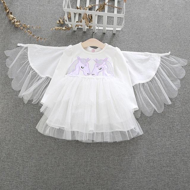 Déguisement robe ailes de fée licorne - Licorne