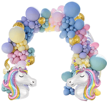 Guirlande licorne gonflable & ballons décoration mariage