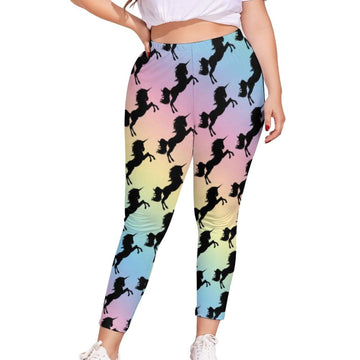 Legging grande taille licorne femme