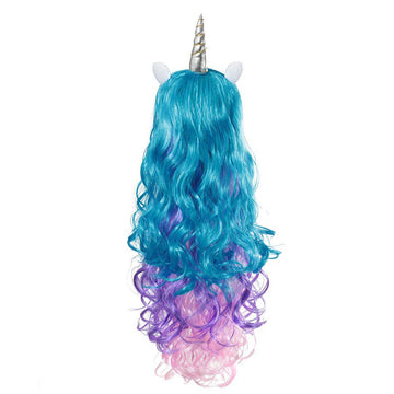 Faux cheveux bouclés american girl licorne