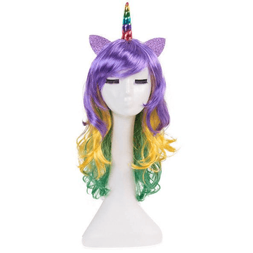 Perruque coupe dégradée licorne