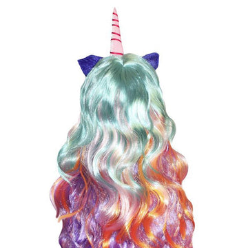 Perruque dégradée licorne femme