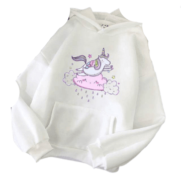 Sweat Licorne Femme Arc-en-ciel - Une Licorne
