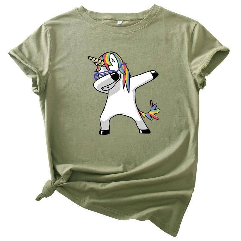 T-shirt Licorne Dab Femme - Une Licorne