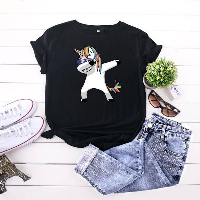 T-shirt Licorne Dab Femme - Une Licorne