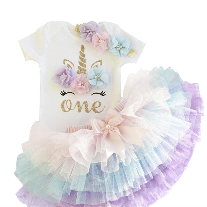 Robe premier anniversaire bébé – L'univers de la licorne