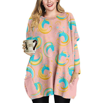 Tunique licorne large femme