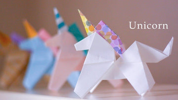 unicornio de origami