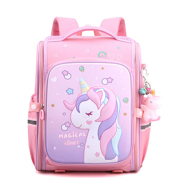 Full Opening Unicorn Schoolbag