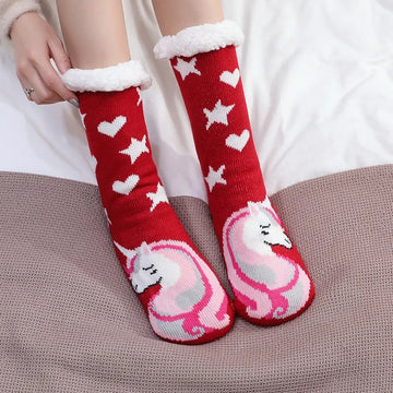 Kawai Unicorn Sock Slippers