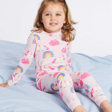 Pyjama licorne enfant bleu et rose