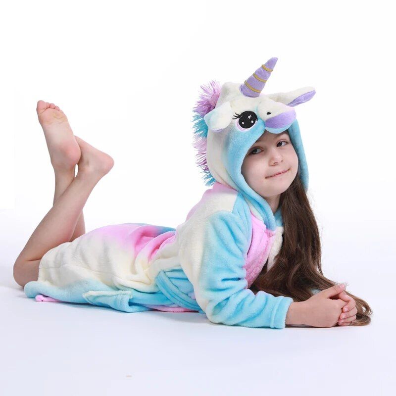 Unicorn Girl Bathrobe - A Unicorn