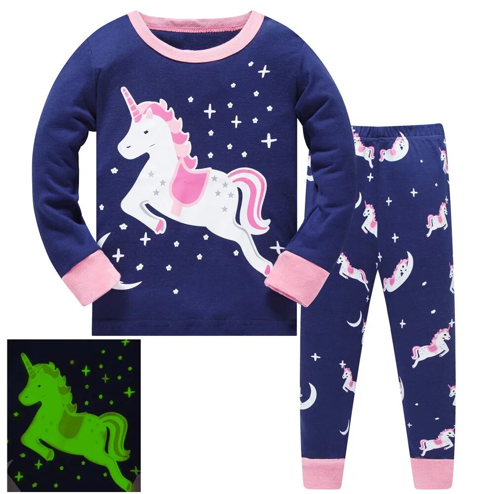 Fluorescent Unicorn Pajamas - Unicorn