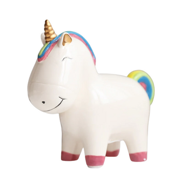Ceramic unicorn piggy bank