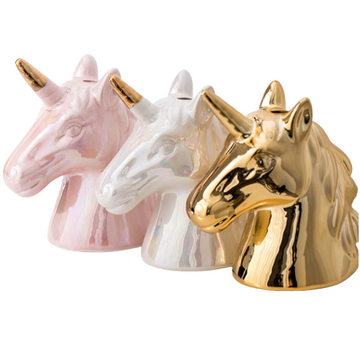 Decorative unicorn piggy bank