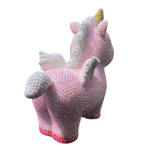 Shining unicorn piggy bank