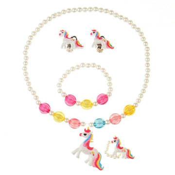 Unicorn Jewelery Set For Kids White