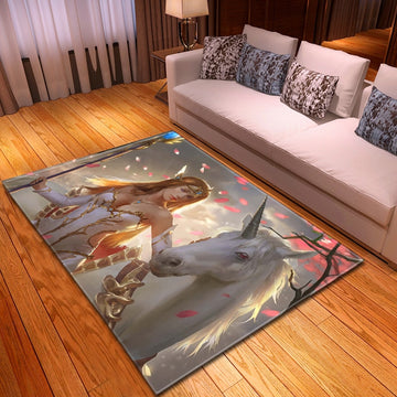 Unicorn living room rug