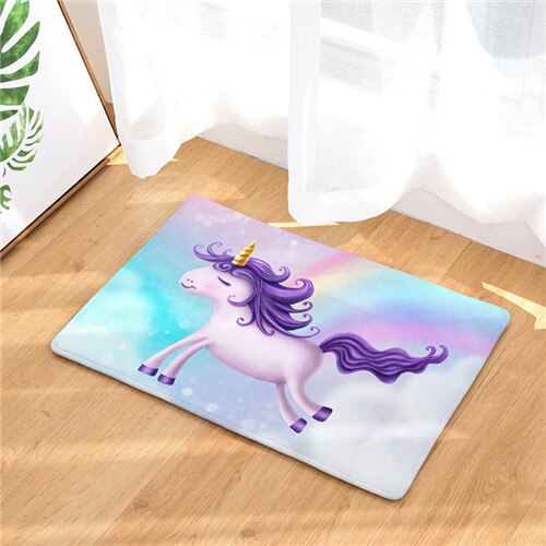 unicorn bath mat