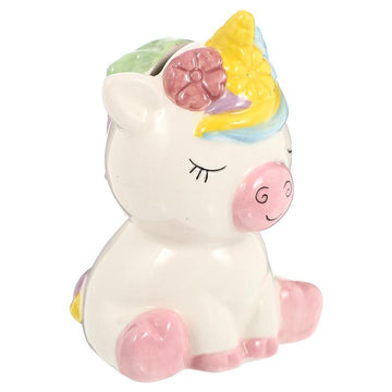 Cute porcelain unicorn piggy bank