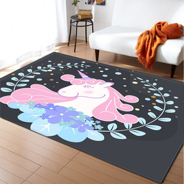 Unicorn cuddly rug