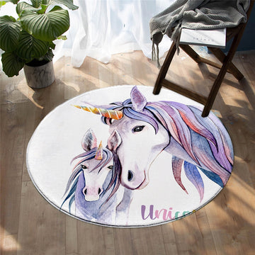 Unicorn and daughter rug