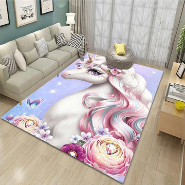 Large unicorn rug