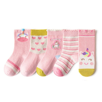 Child Unicorn Socks (5 pairs)