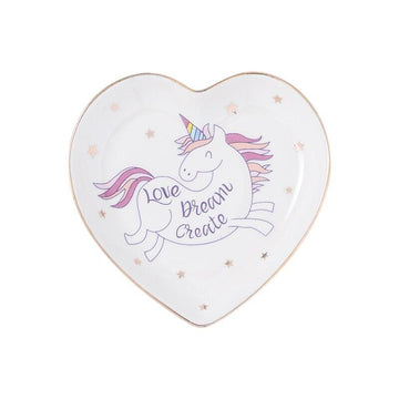 Heart unicorn plate - Unicorn
