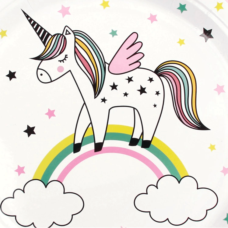 Star unicorn plate - Unicorn