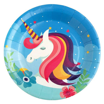 Kawaii unicorn plate