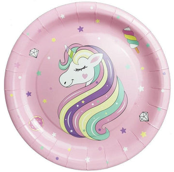 Purple unicorn plate