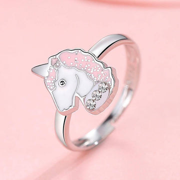 Little Girl's Silver Unicorn Ring - Unicorn