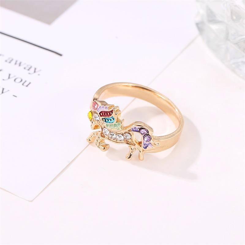 Gold Unicorn Ring - Unicorn