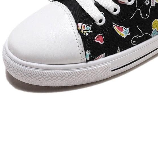 Women s unicorn canvas trainers