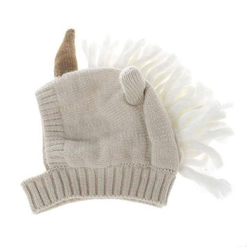 Unicorn Balaclava Hat With Ivory Mane - Unicorn