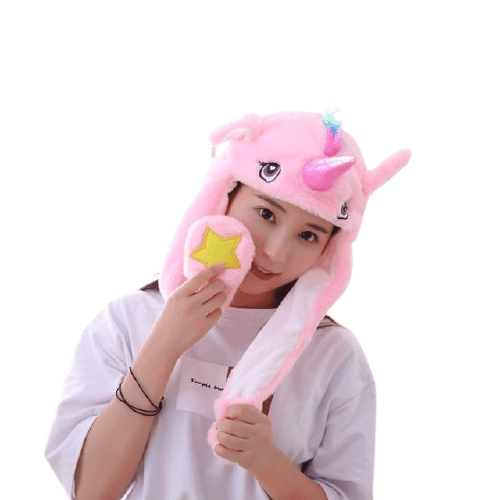 Pink Unicorn Scarf Short Beanie - Unicorn