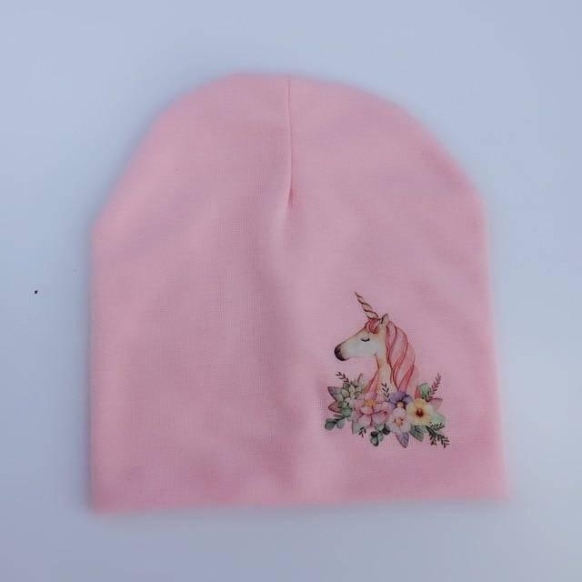 Sombrero de unicornio rosa claro para bebé y niño - Unicornio