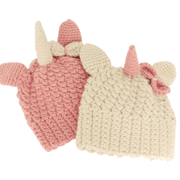 Unicorn Chunky Knit Beanie For Girls - Unicorn