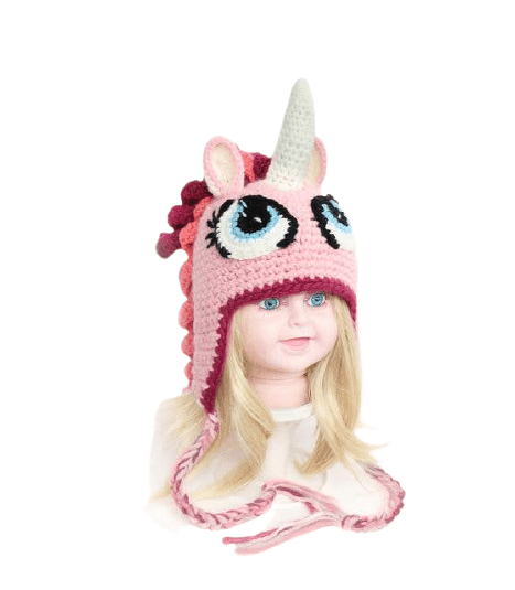 Sombrero de Melena Larga Unicornio Peruano Rosa - Unicornio