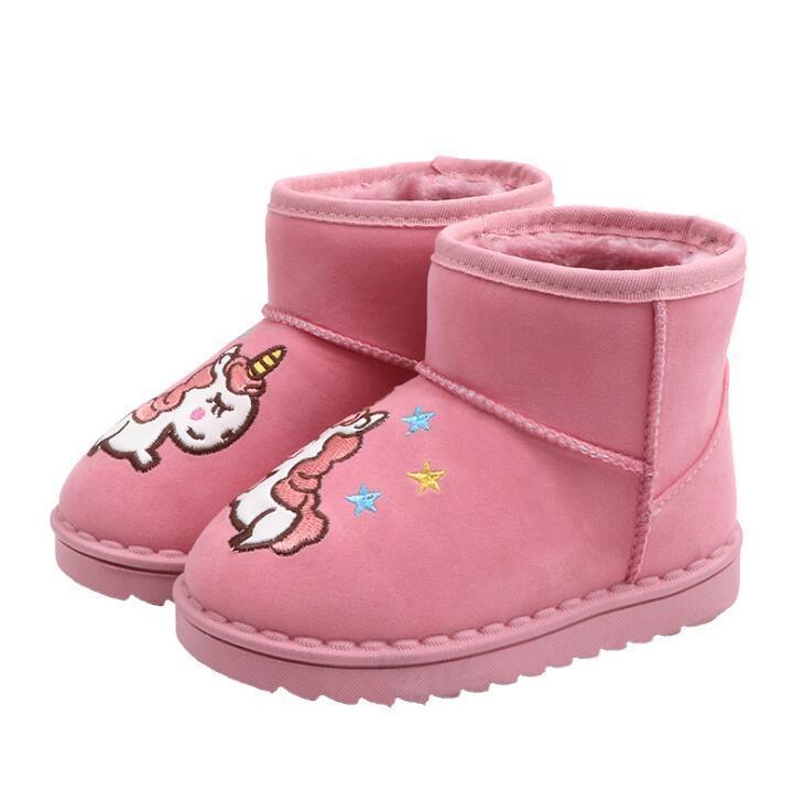 Pink unicorn boots