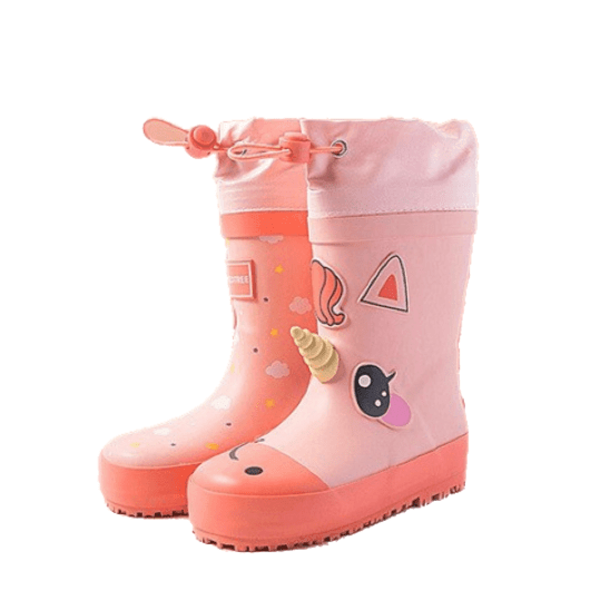 Unicorn girl rain boots