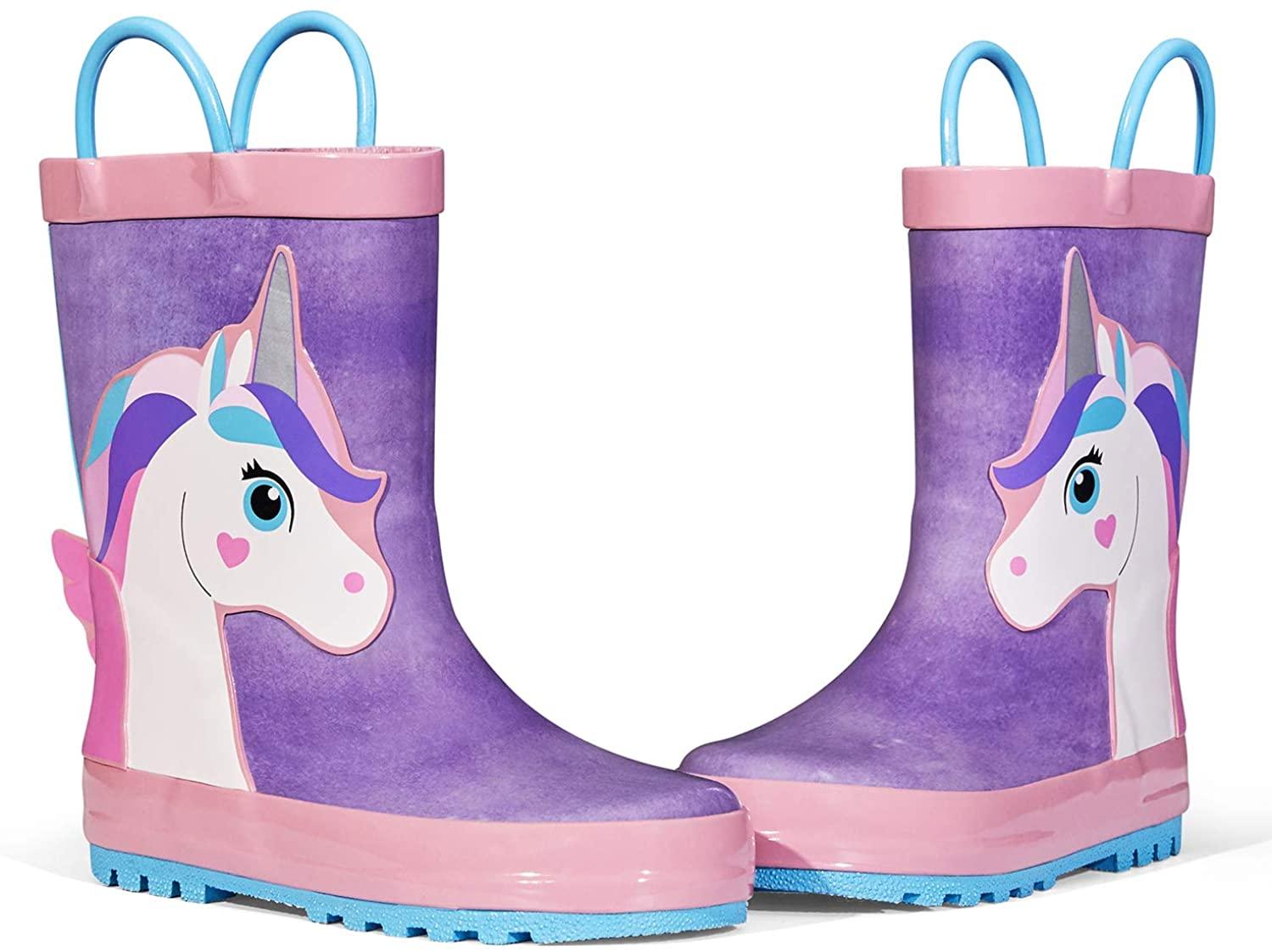 Purple Giant Unicorn Rain Boots